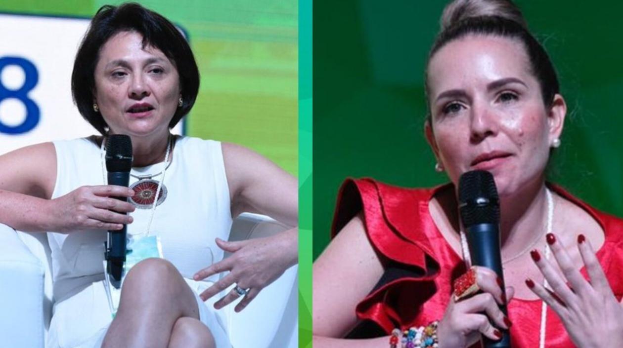  Loreto Silva y Vanessa Luna estuvieron en Confecámaras.