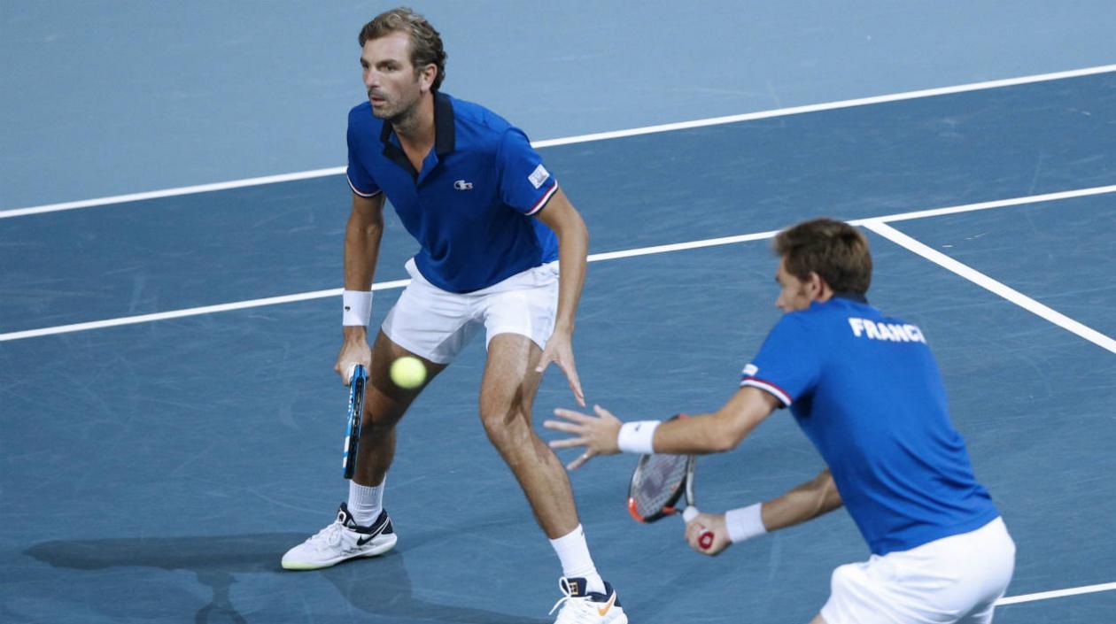 La pareja francesa Julien Benneteau y Nicolas Mahut.