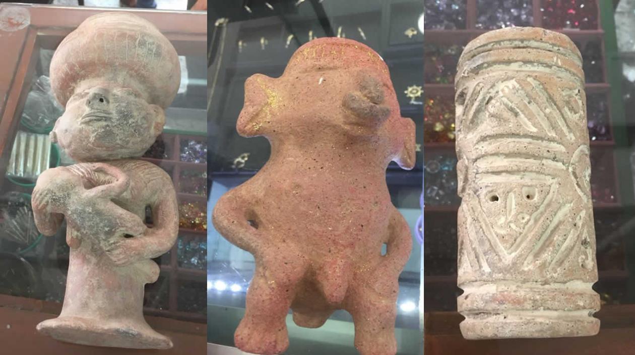 Varias de las piezas recuperadas.