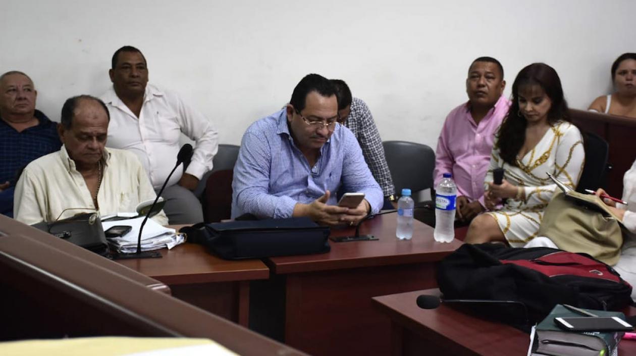 Aspecto de la audiencia de hoy.