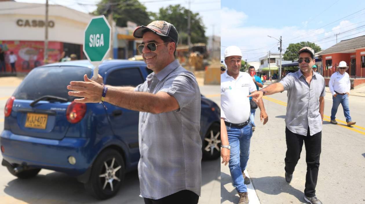 El Alcalde puso en servicio de la comunidad las obras de canalización del peligroso arroyo de la carrera 21. 