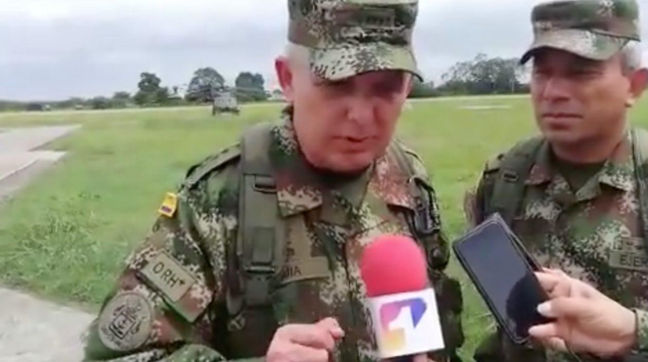 General Alberto Mejía, comandante de las Fuerzas Militares.