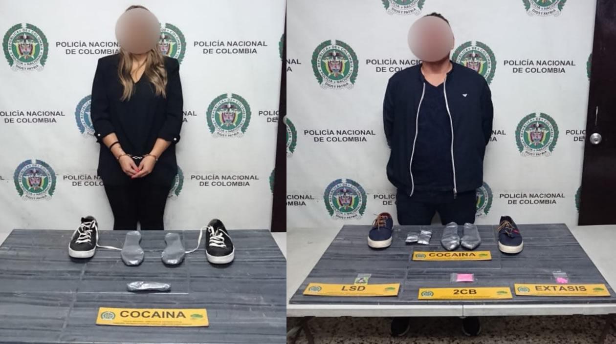 Ciudadana española y a su pareja en el Aeropuerto Internacional El Dorado de Bogotá