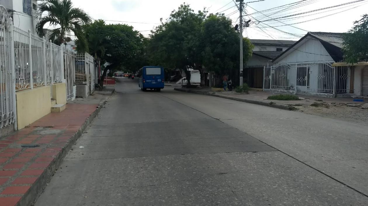 Barrio San Felipe, por donde ocurrió el atraco,