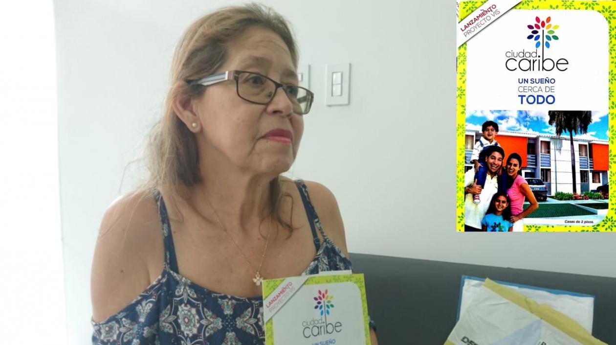 Maribel Núñez Urueña, compradora afectada.