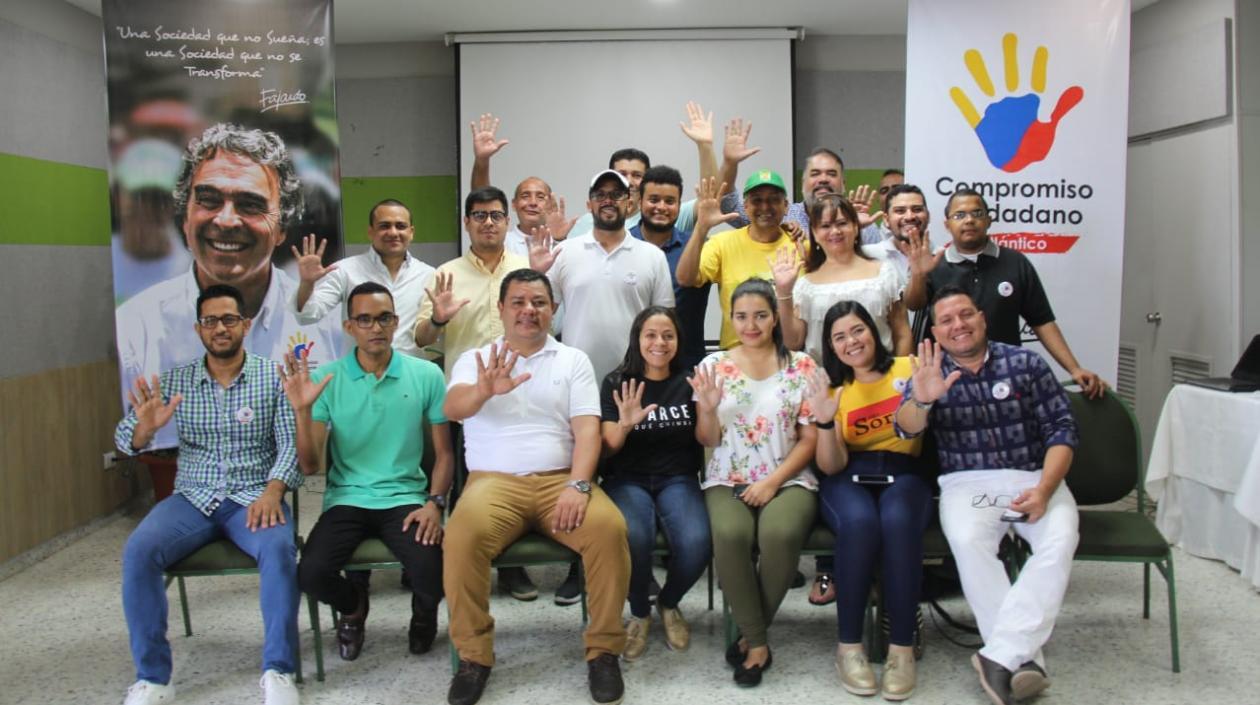 Militantes del Movimiento Compromiso Ciudadano en Soledad