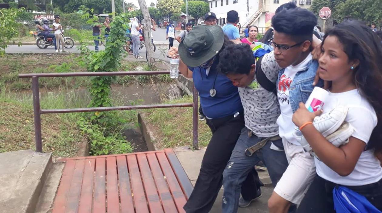 Se produjo cuando la marcha avanzaba en el barrio popular Américas 3, norte de Managua