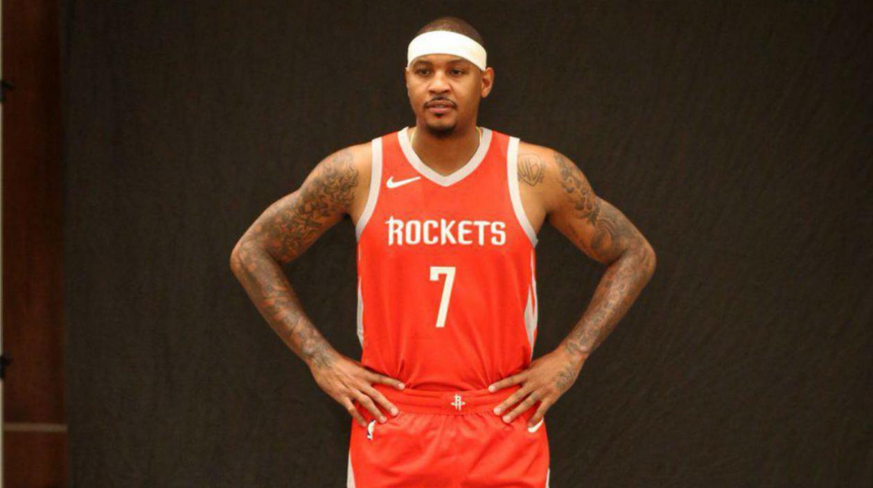 Carmelo Anthony, jugador de los Rockets. 