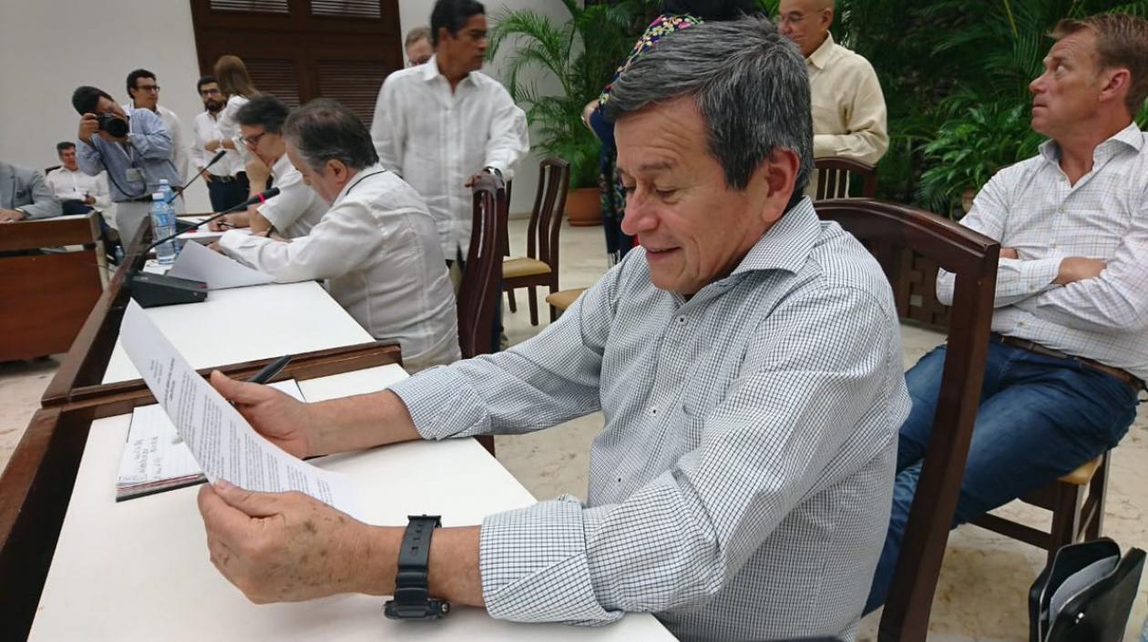 Pablo Beltrán, jefe de la delegación de diálogos del ELN con el gobierno.