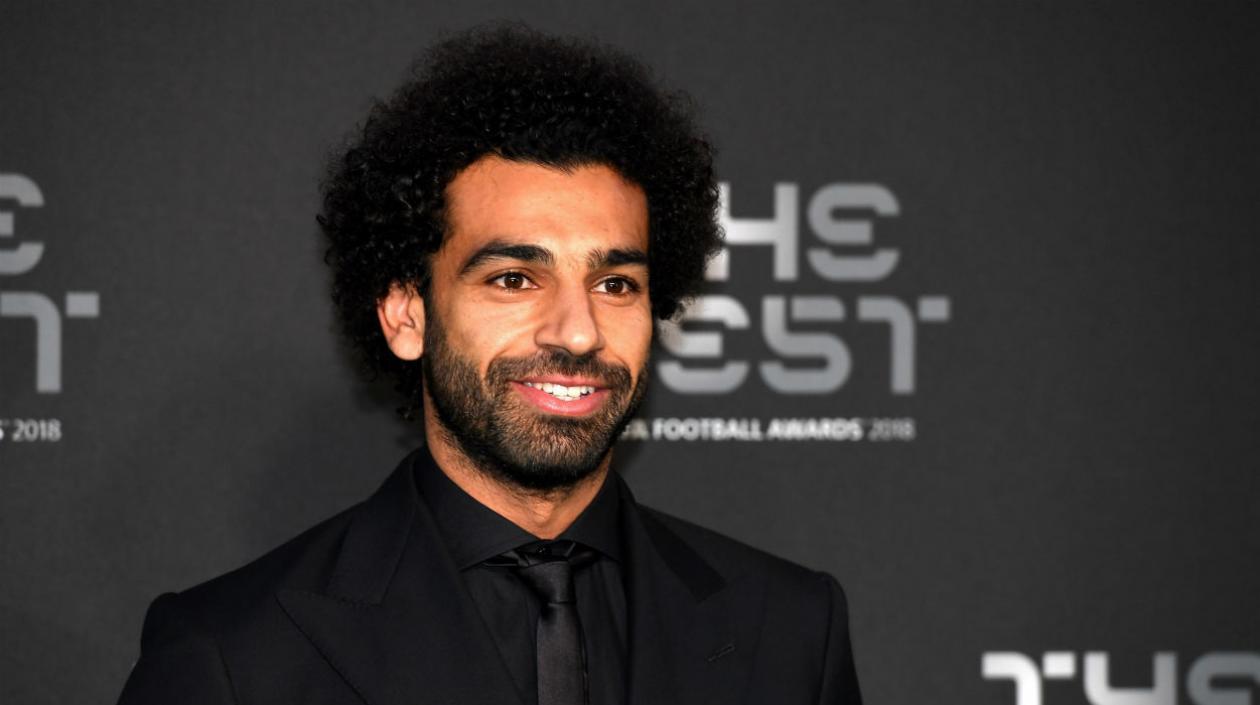 Mohamed Salah en la gala de los premios The Best.
