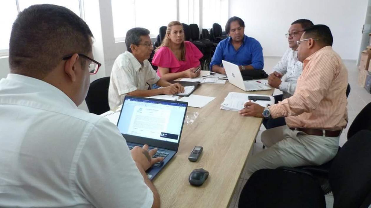 Junta de la ESE Hospital de Baranoa reunida este martes.