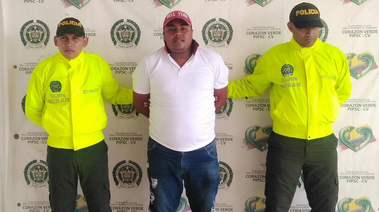 Sabid Javier Escorcia Ruiz, de 27 años, capturado.