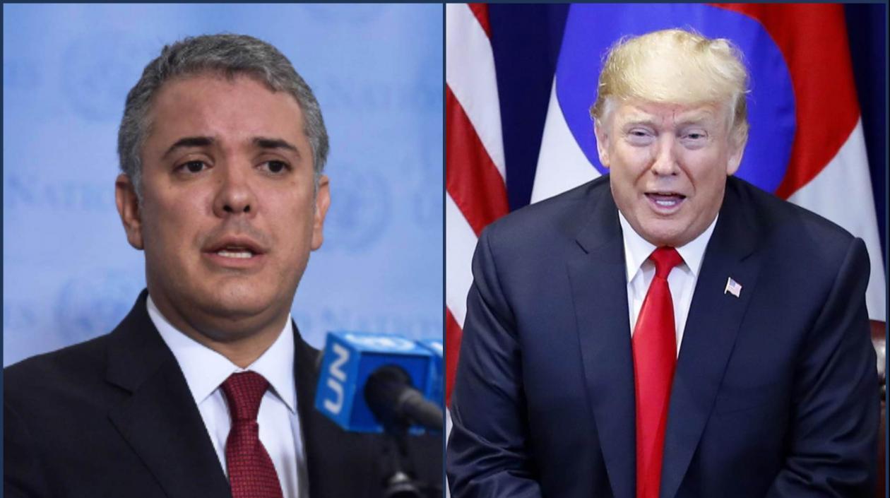 Presidente Iván Duque y el Presidente Donald Trump se reunirán este martes.
