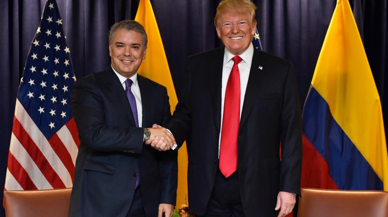 Reunión entre el Presidente Duque y el Presidente Trump.