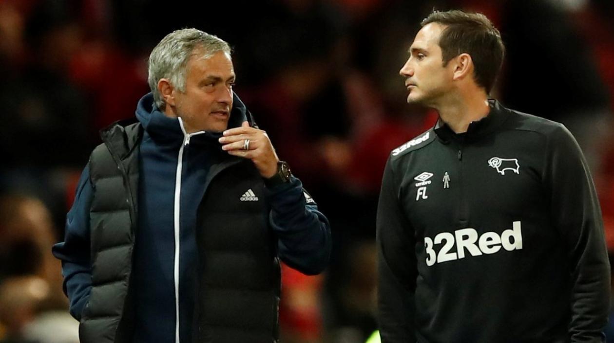 José Mourinho y Frank Lampard. 