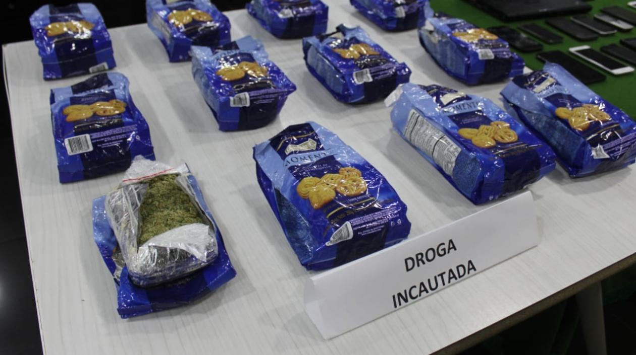 Marihuana incautada.