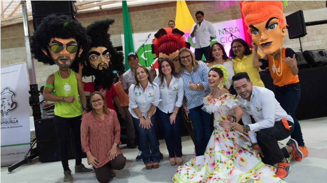 La primera dama Katia Nule en el lanzamiento de la iniciativa Gemas, de prevención.