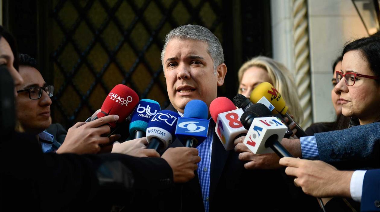 El Presidente de la República, Iván Duque. 