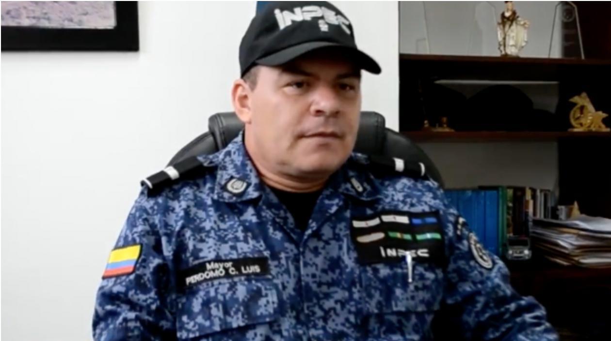 Mayor Luis Perdomo Claros, director de la Cárcel La Picota, fue capturado en flagrancia.