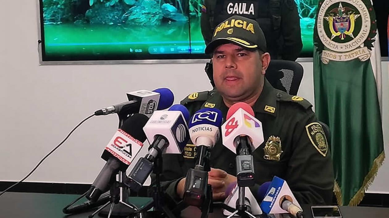 El coronel Yesid Peña, comandante operativo de la Policía Metropolitana de Barranquilla.