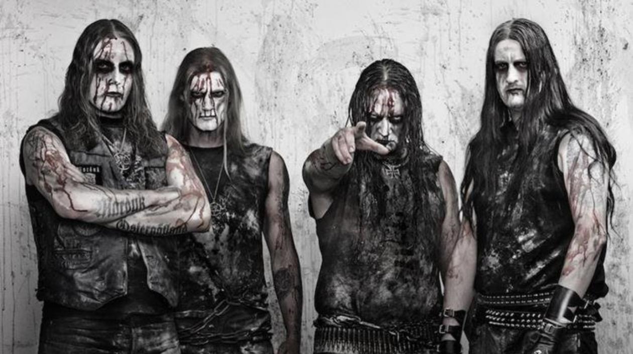 Integrantes de la banda sueca de black metal Marduk