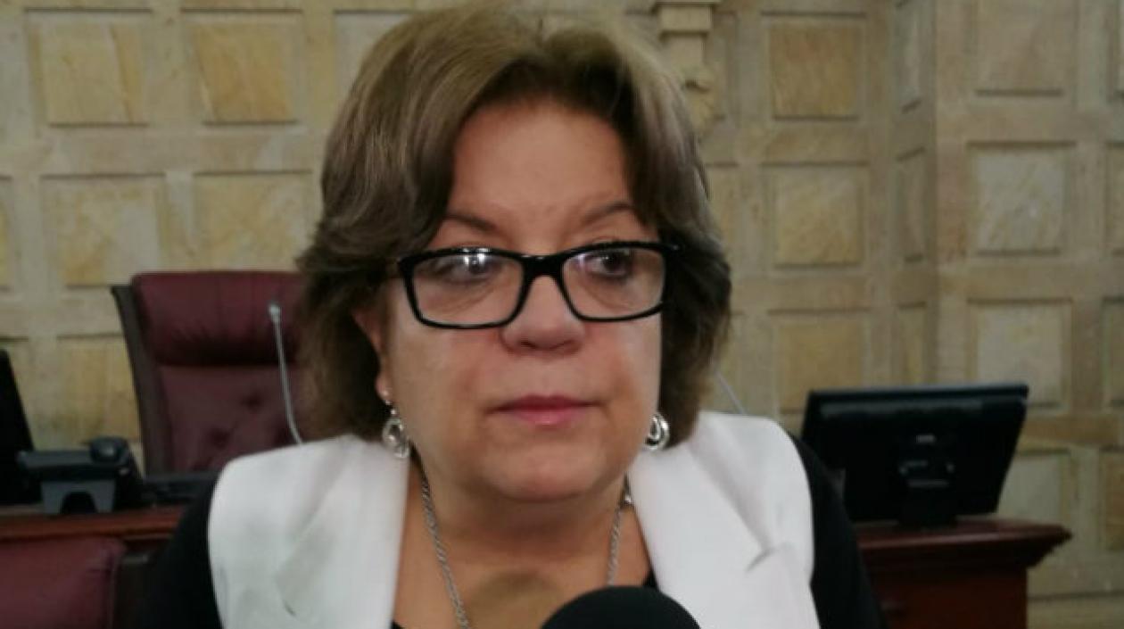 Gloría María Borrero, ministra de Justicia.
