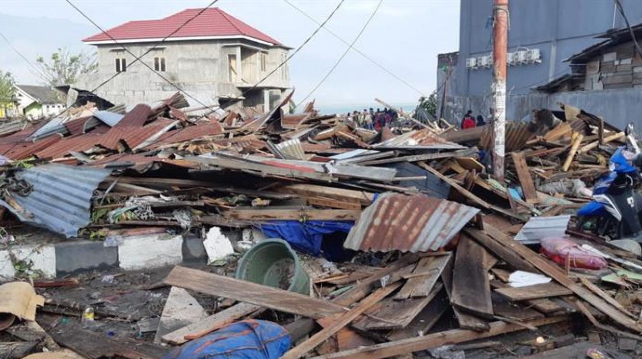 Viviendas destruidas. 