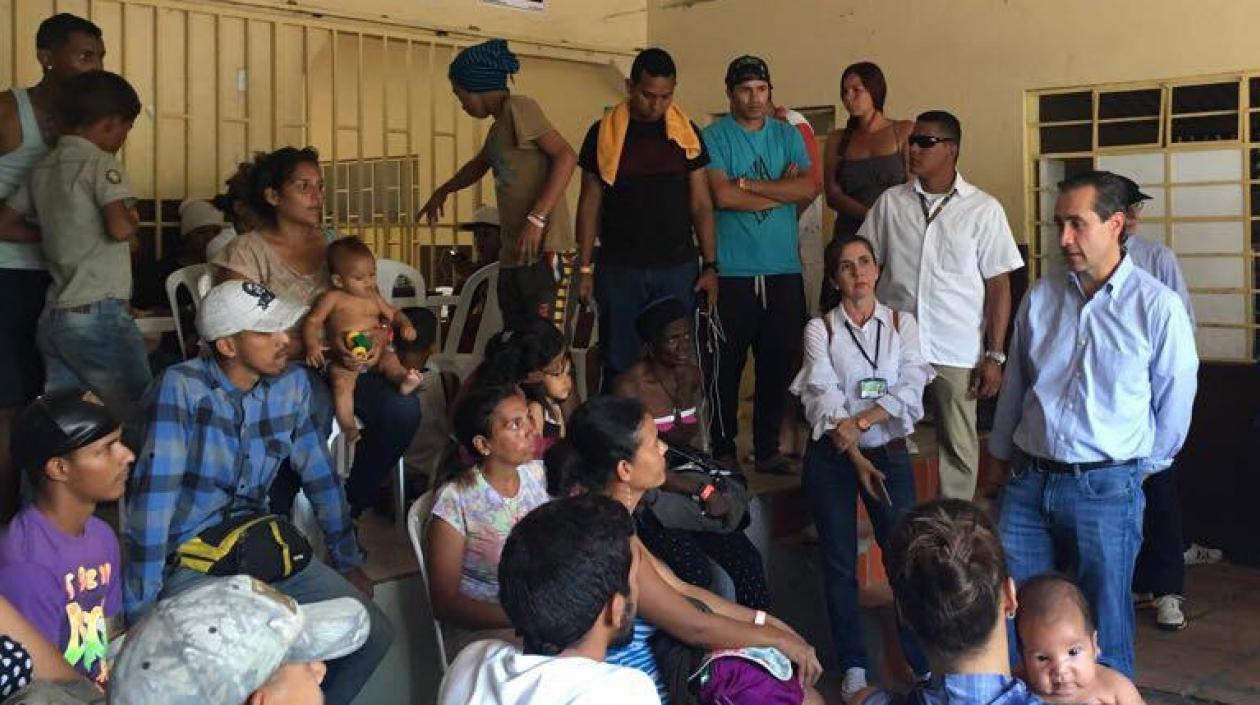 El vicepresidente del Banco Mundial (BM) para América Latina y el Caribe, Jorge Familiar, en su visita a Cúcuta.