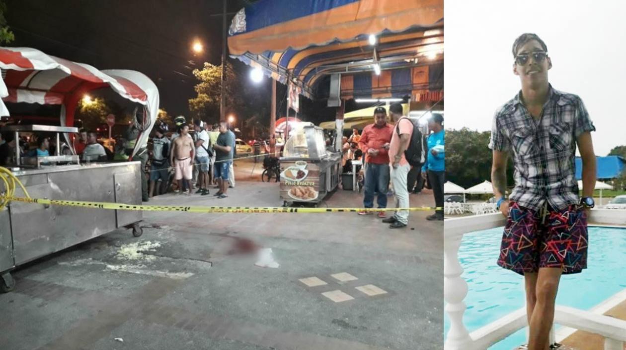 Lugar de los hechos y Anthony José Harnache Freites. 