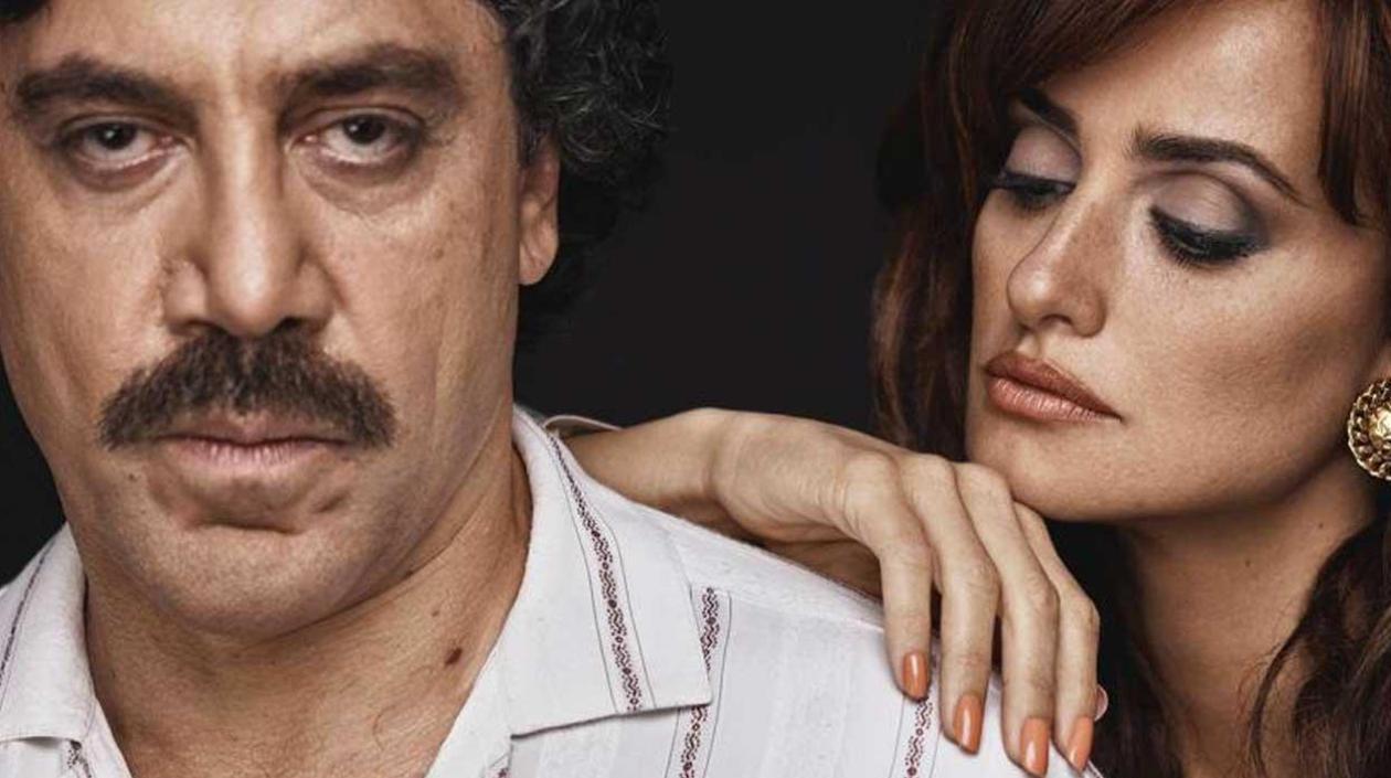 Los actores Javier Bardem y Penélope Cruz en el afiche de 'Loving Pablo'.