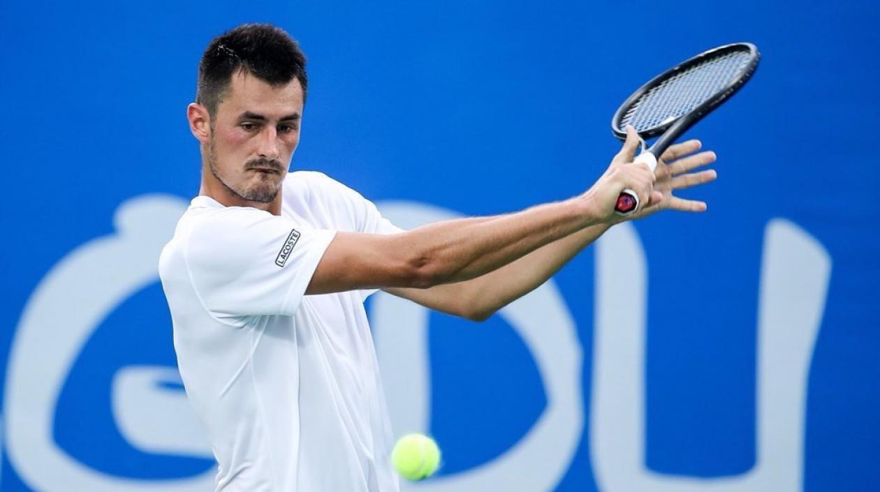 El australiano Bernard Tomic en acción del partido. 