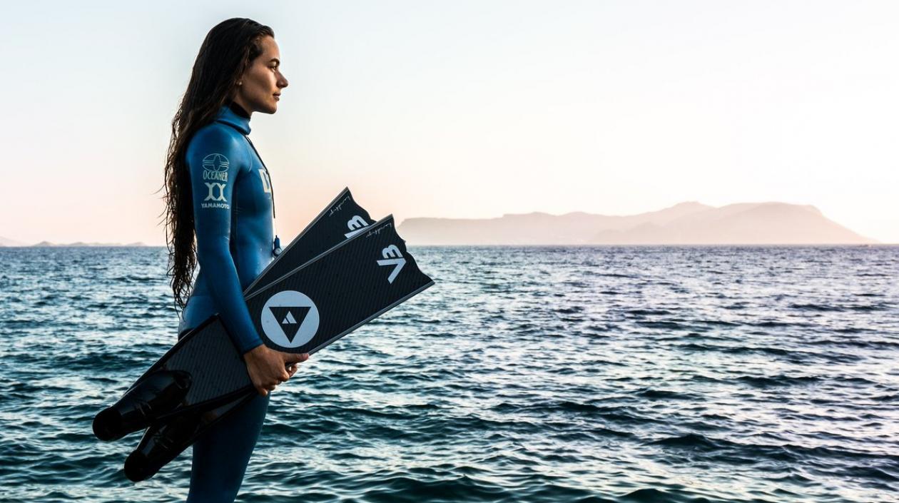 Sofía Gómez, apneista colombiana. 