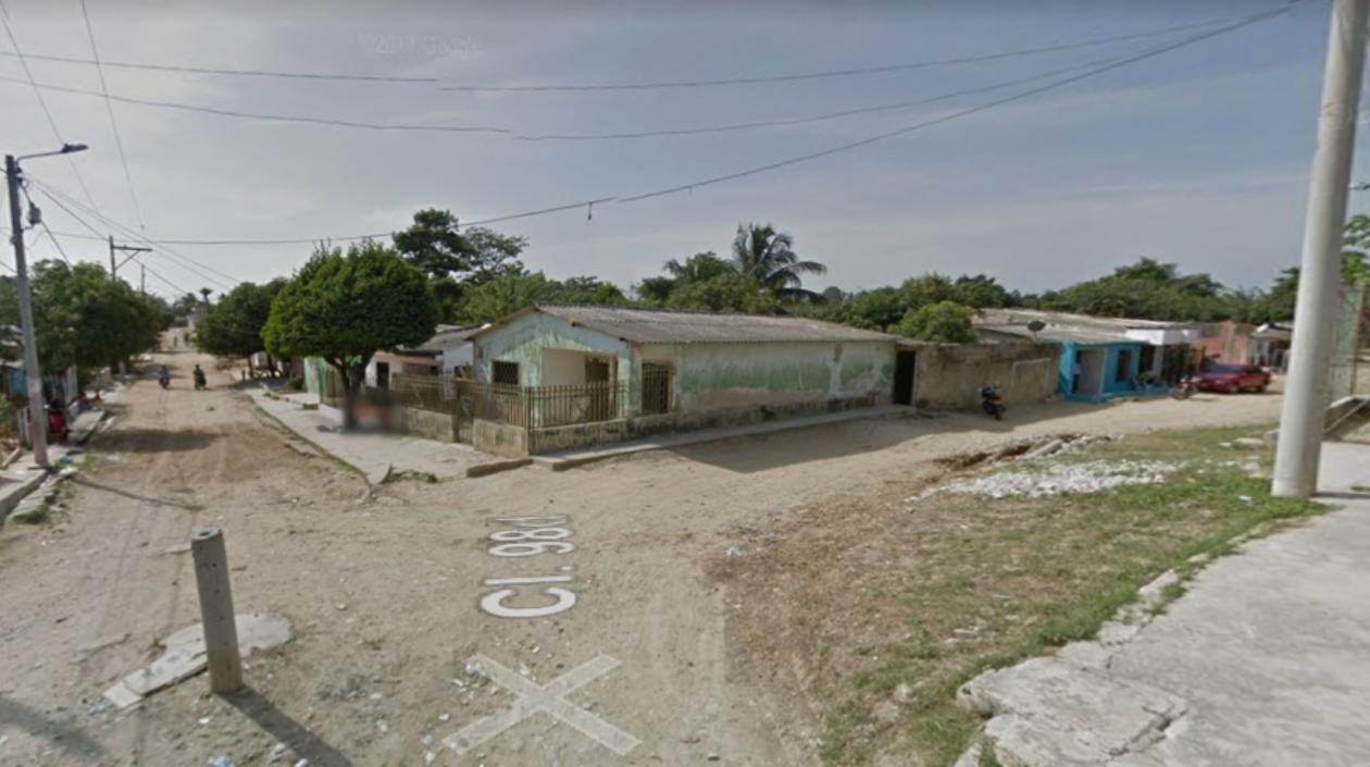 En esta calle del  barrio Las Malvinas ocurrió el hecho.