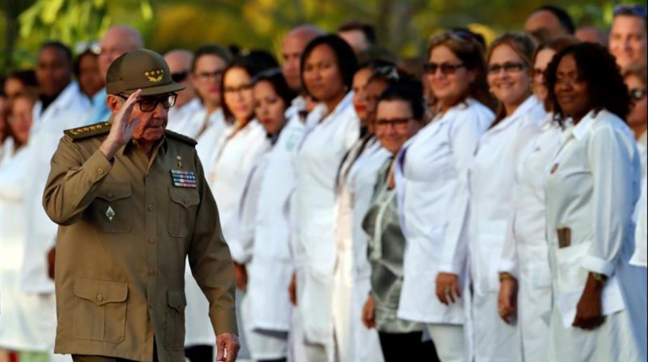 Raúl Castro durante los actos de los 60 años de la revolución cubana.