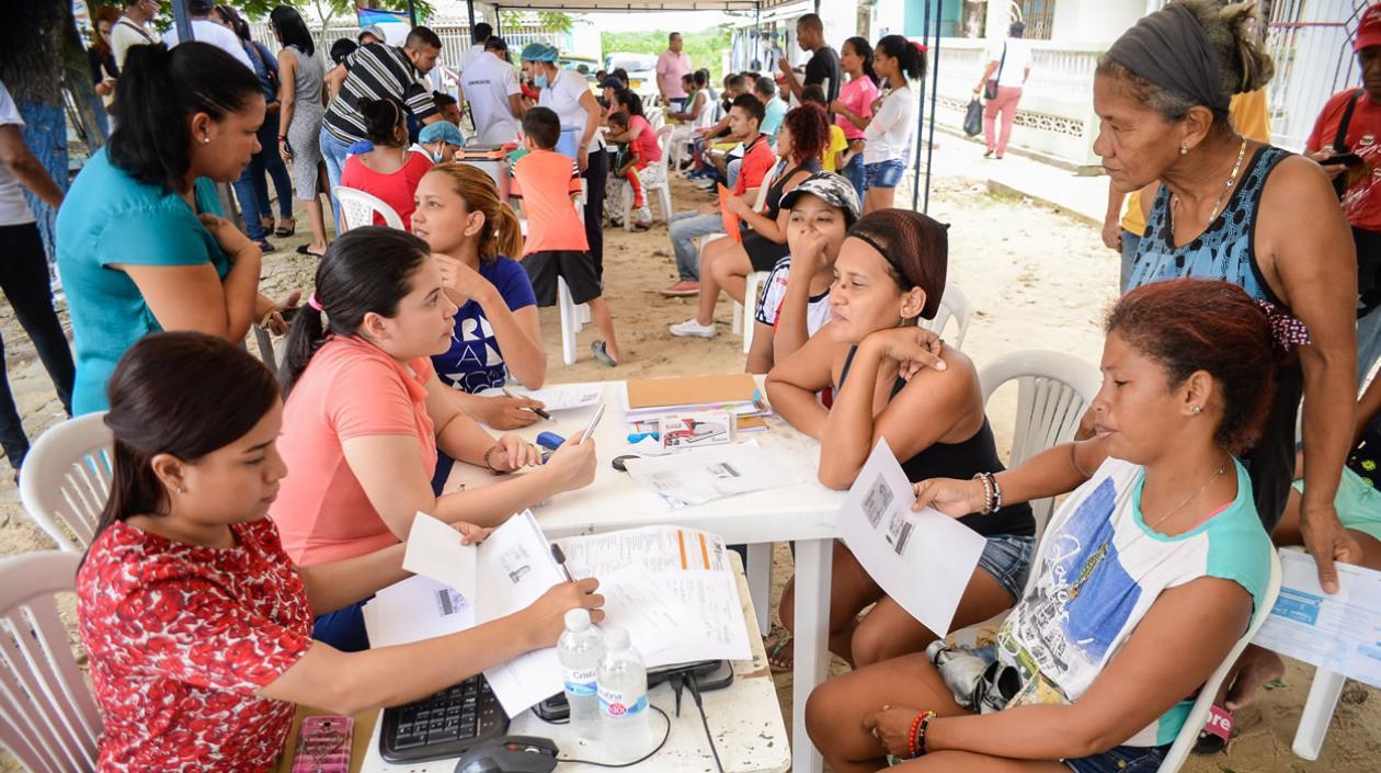 Jornada de afiliación de personas al Sisben.
