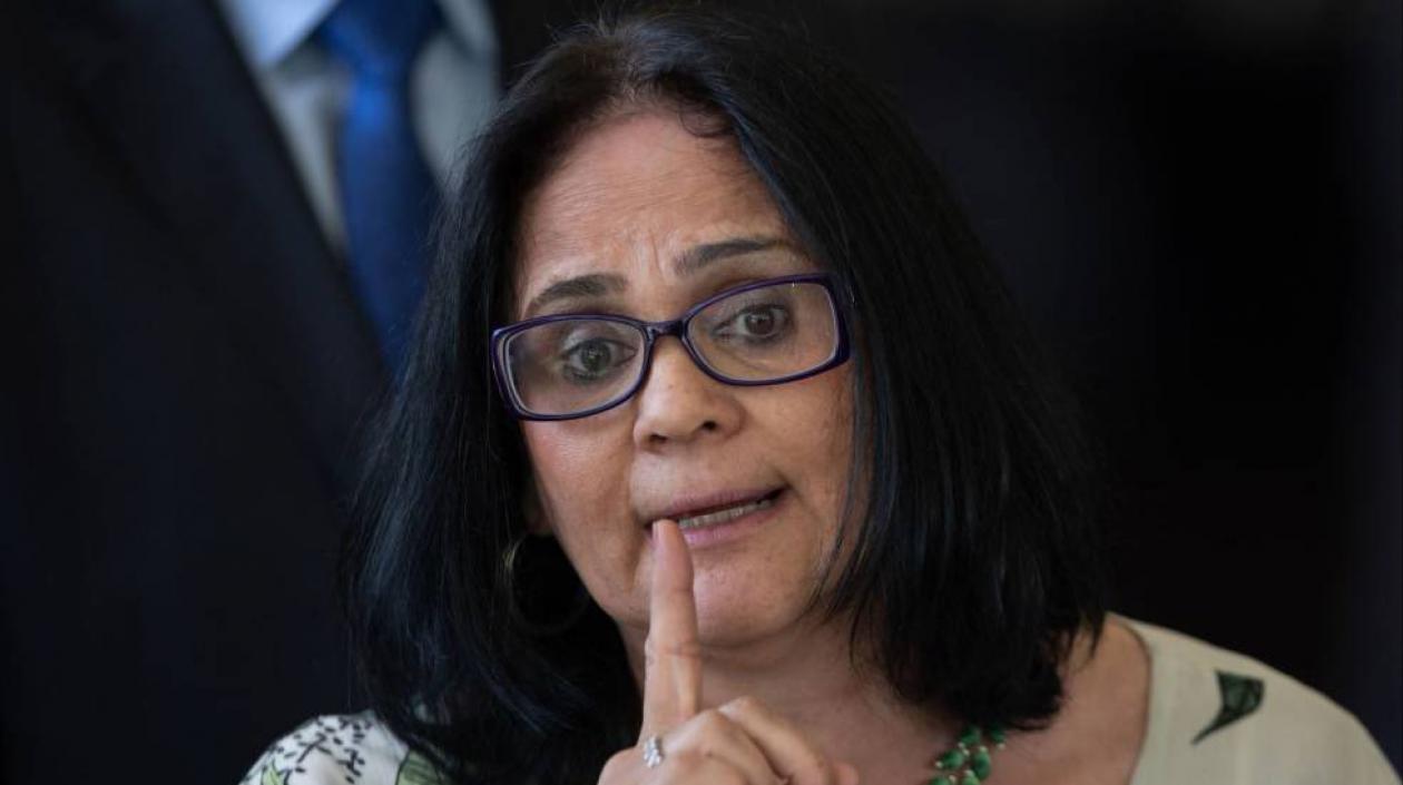 La ministra de la Mujer, la Familia y los Derechos Humanos de Brasil, Damares Alves.