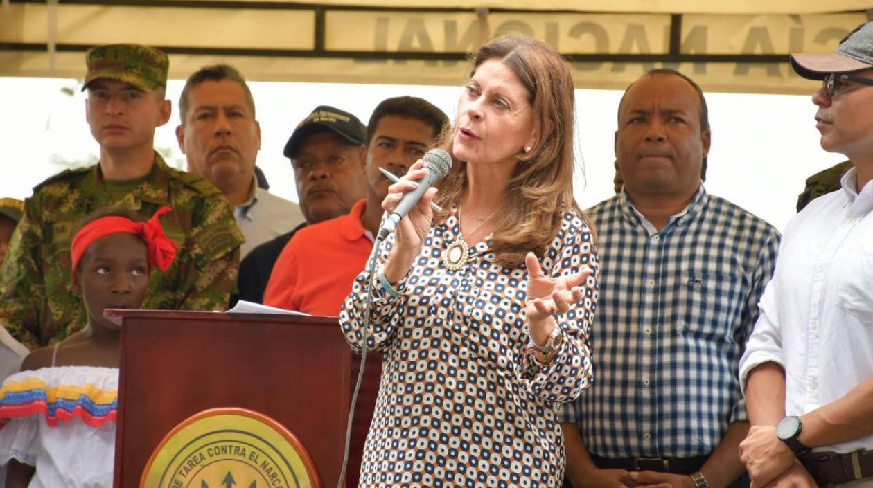 La Vicepresidenta de la República, Marta Lucía Ramírez.