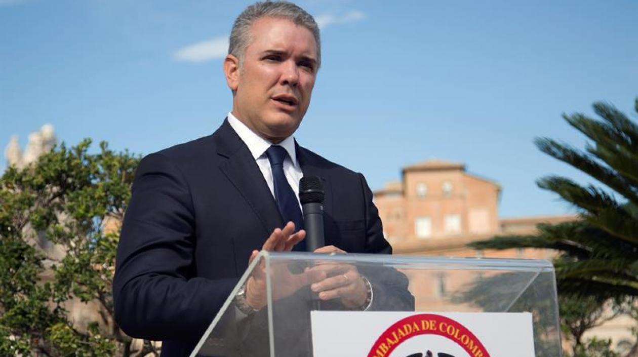 El presidente de Colombia, Iván Duque