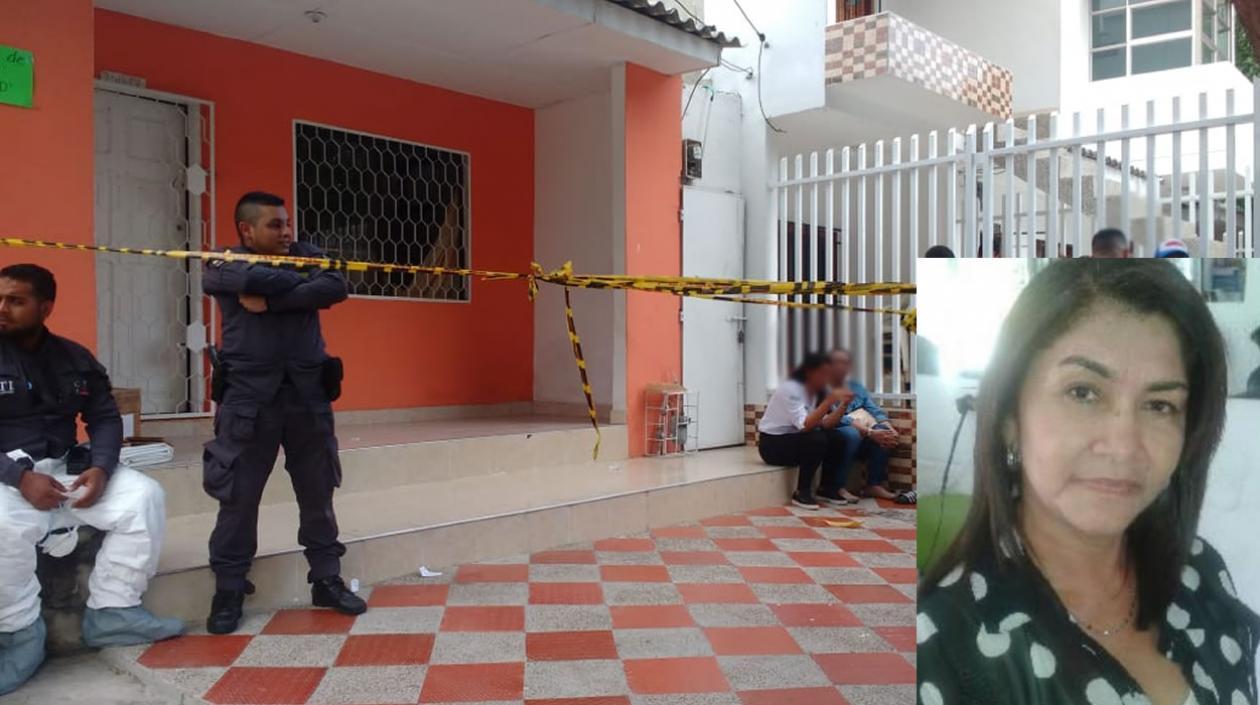 Lugar de los hechos y foto en vida de Carmen de Jesús Riccioli Castro.