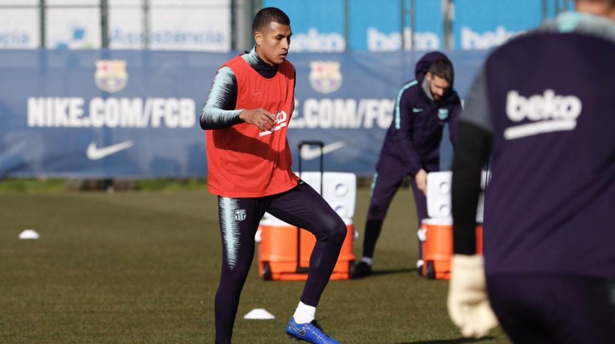 Jeison Murillo durante los entrenamientos.