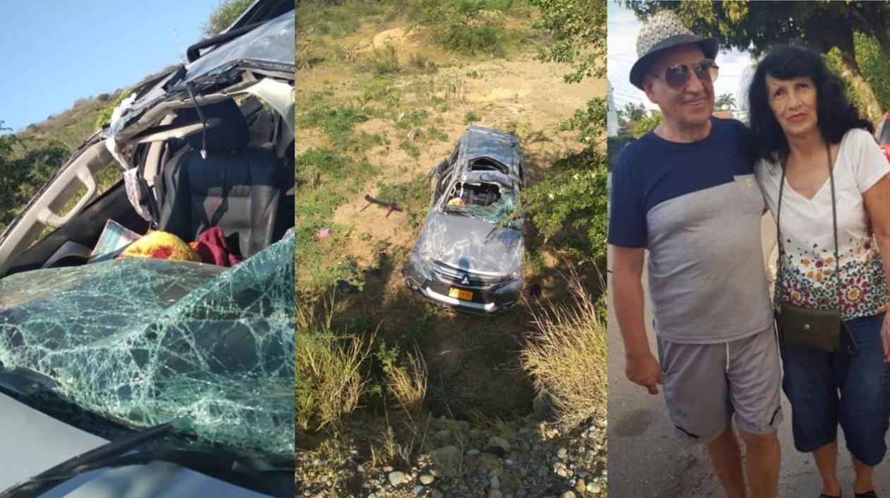 Una pareja bogotana falleció debido al accidente provocado por un ataque de delincuentes.