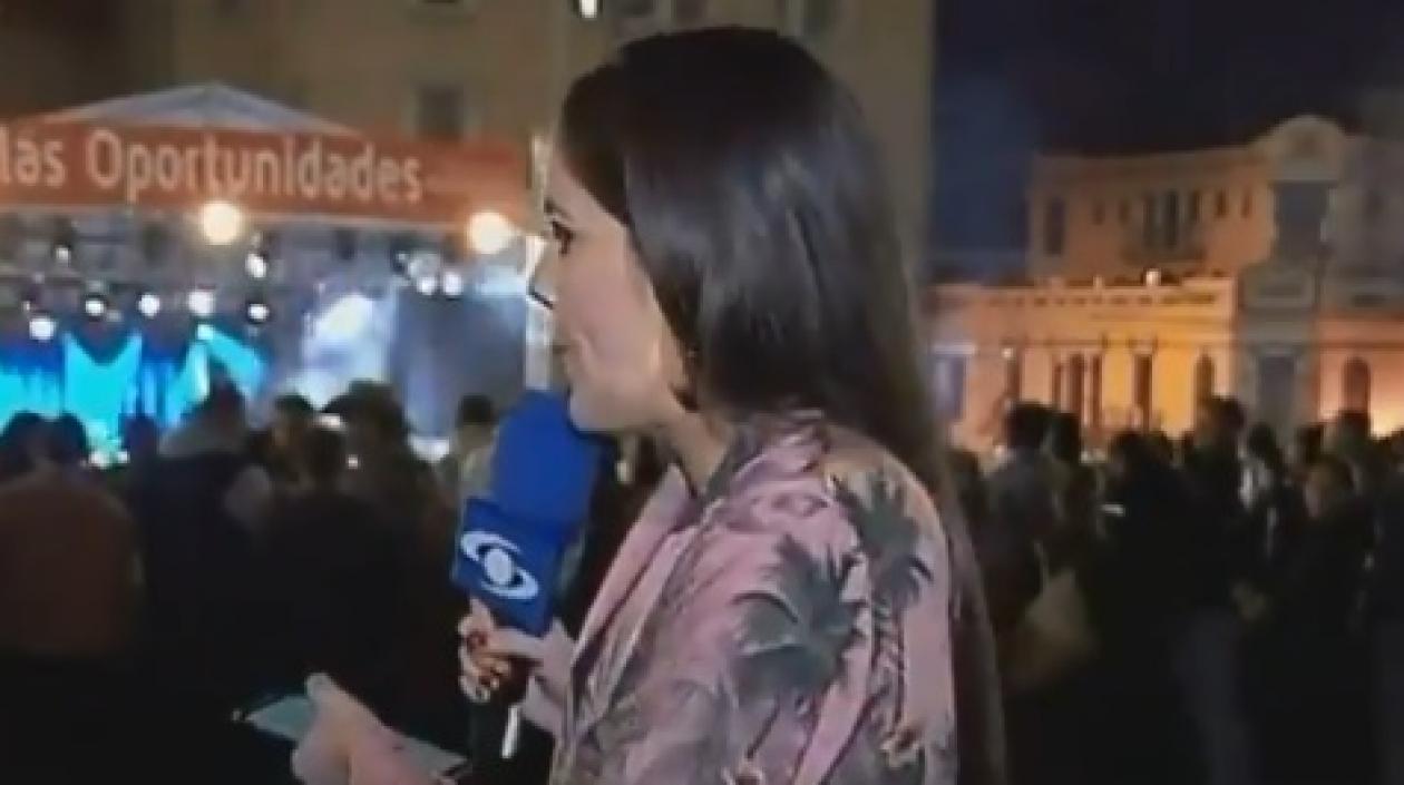 La presentadora Linda Palma.