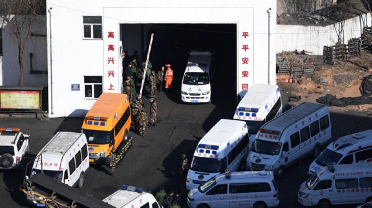 Imagen de la entrada a la mina de carbón.