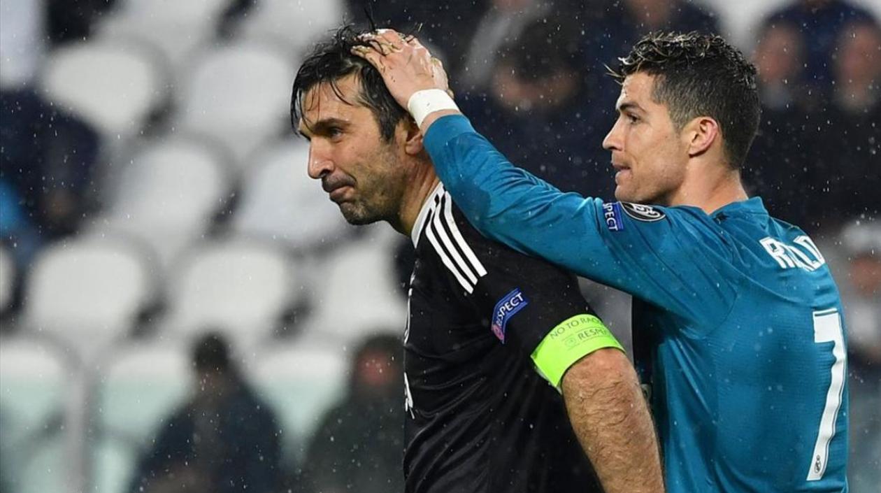 Gianluigi Buffon y Cristiano Ronaldo.