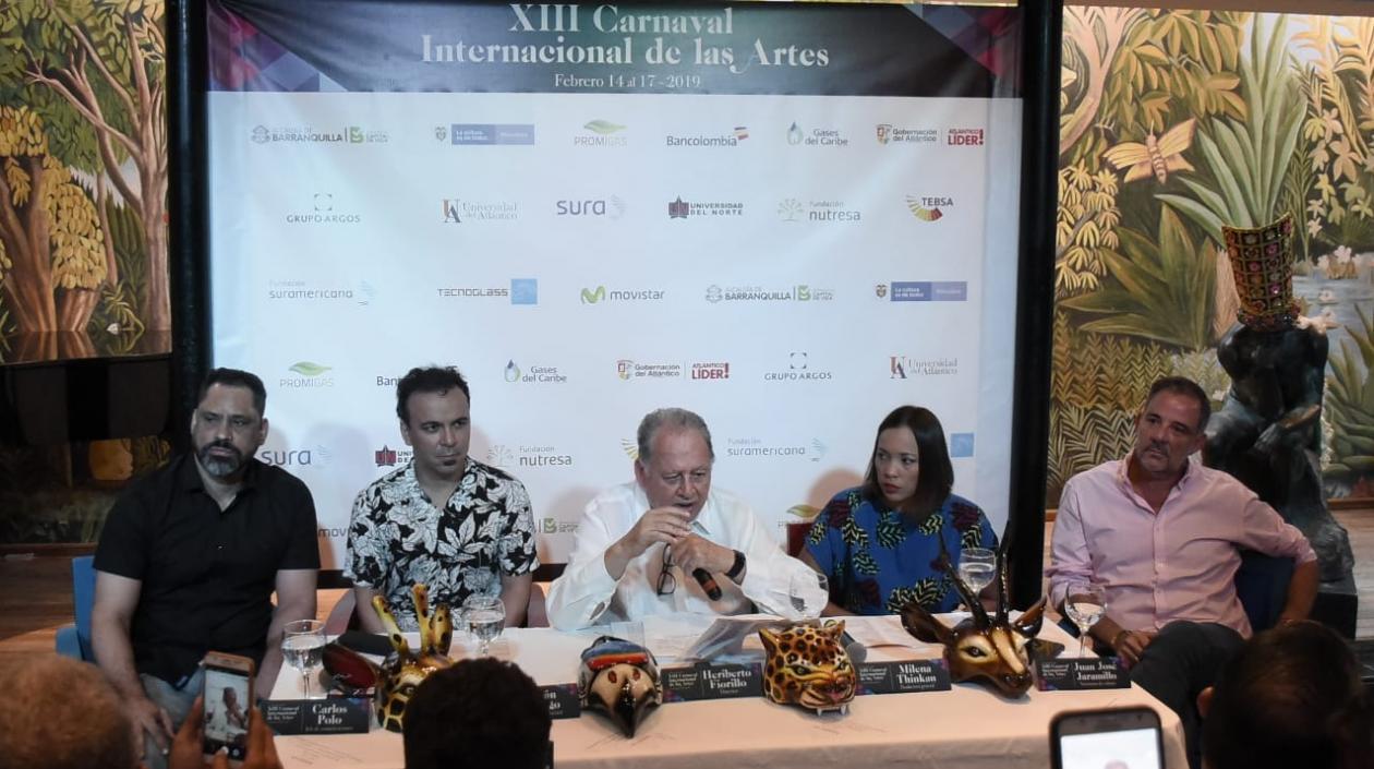 Hoy fue presentada la programación oficial del XII Carnaval Internacional de las Artes que se realizará del 14 al 17 de febrero.