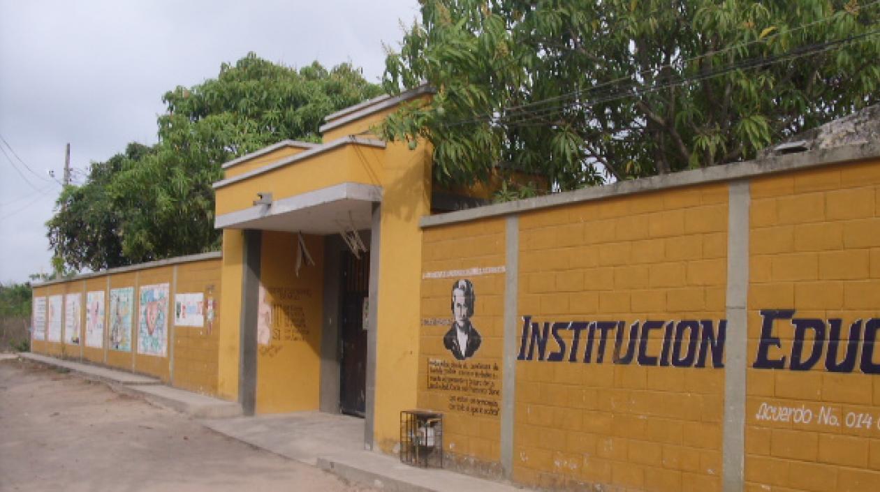 Institución Educativa del corregimiento de La Aguada.