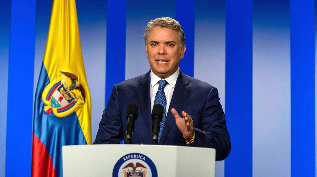 El Presidente Iván Duque.