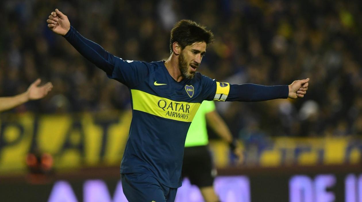 Pablo Pérez, jugador y capitán de Boca Juniors. 