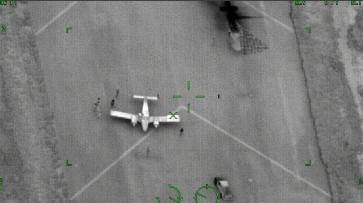 Avioneta interceptada.