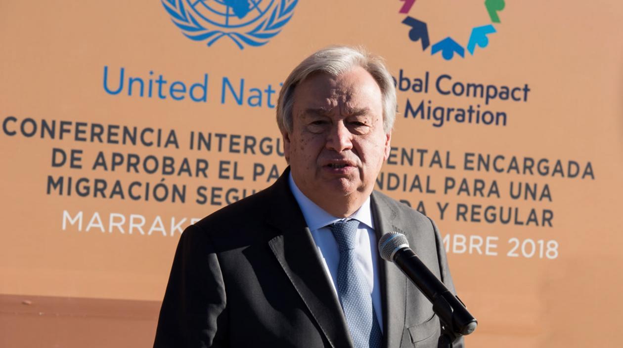 El secretario general de la ONU, Antonio Guterres